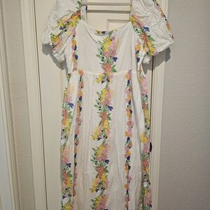 Anthropologie Floral Maxi Dress SZ 14